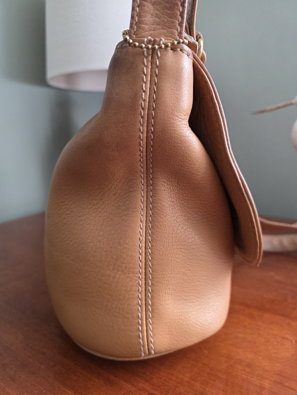 Coach 4903 Sonoma Natural Grain Leather Flap Crossbody Saddle Bag - Picture 5 of 16